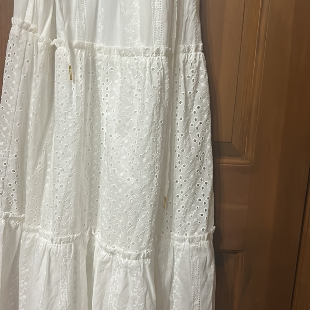 Draper James White Eyelet Maxi Dress - Picture 5 of 7